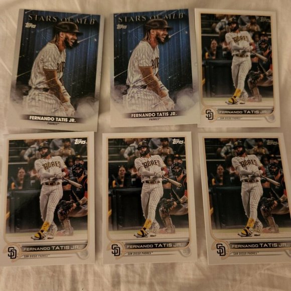 2022 Topps Series 1 FERNANDO TATIS JR. Stars Of MLB and Base Cards Lot of 6